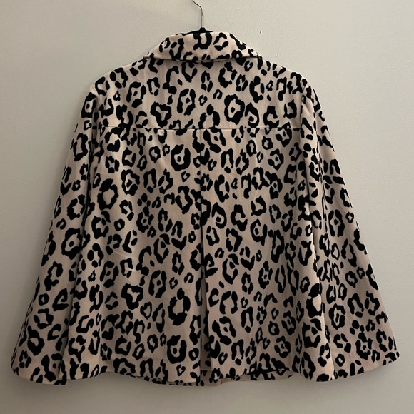 Chico’s Faux Fur Animal Print Swing Jacket Size 0 - Picture 2 of 7